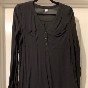 Black flowy shirt